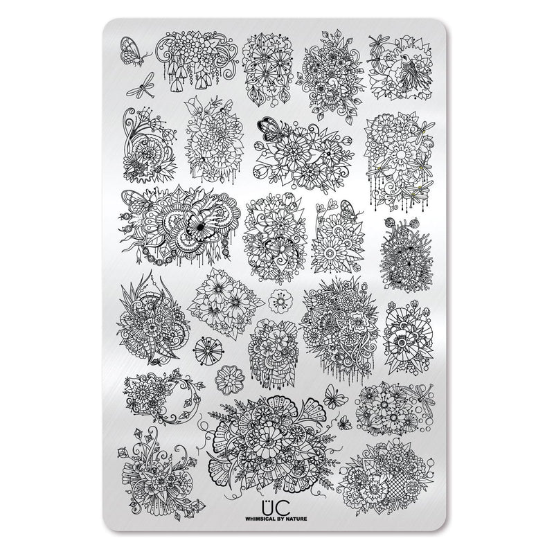 UberChic Beauty Whimsical By Nature-01 Stamping Plate