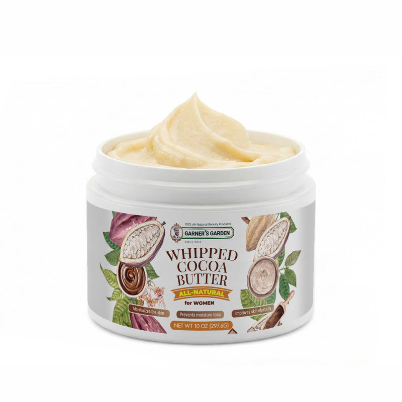 Garner's Garden Organic Whipped Cocoa Butter Body Butter White Smoke For Women / 10oz  Whipped Cocoa Butter (Large)