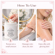 Glimmer Goddess® Organic Skin Care Organic Whipped Body Butter for Extremely Dry Skin Lotions & Creams