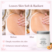 Glimmer Goddess® Organic Skin Care Organic Whipped Body Butter for Extremely Dry Skin Lotions & Creams