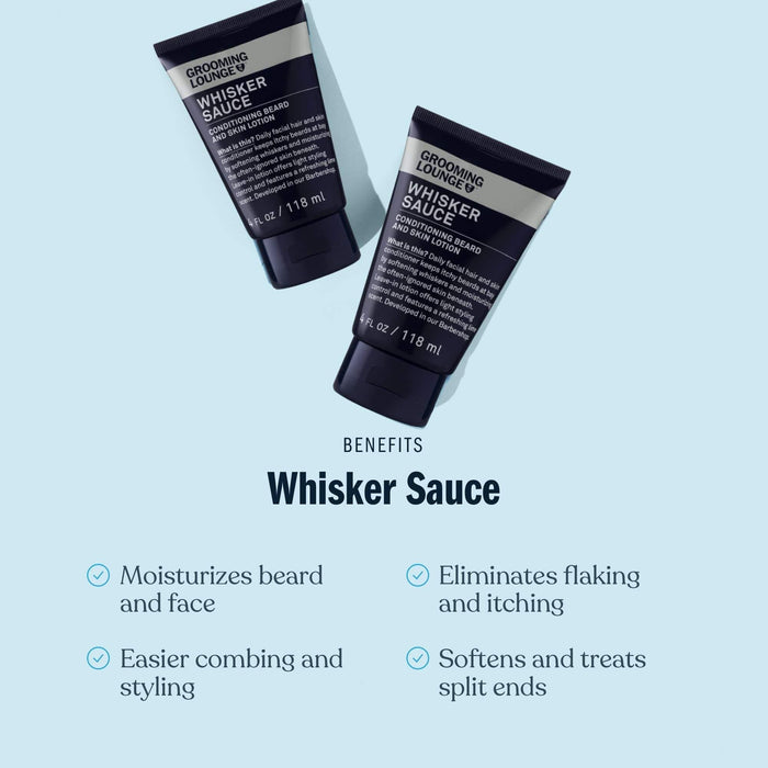 Grooming Lounge - Grooming Lounge Whisker Sauce 2 Pack (Save $5) 4oz