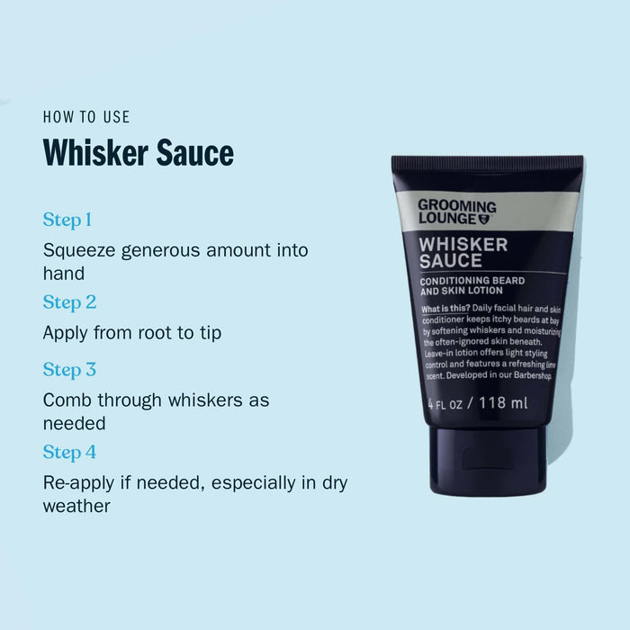 Grooming Lounge - Grooming Lounge Whisker Sauce 2 Pack (Save $5) 4oz