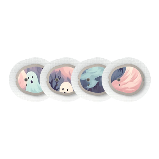 Peelz Wispy Ghosts Designed for the DEXCOM G7 and Stelo Transmitter Peelz/Stickers