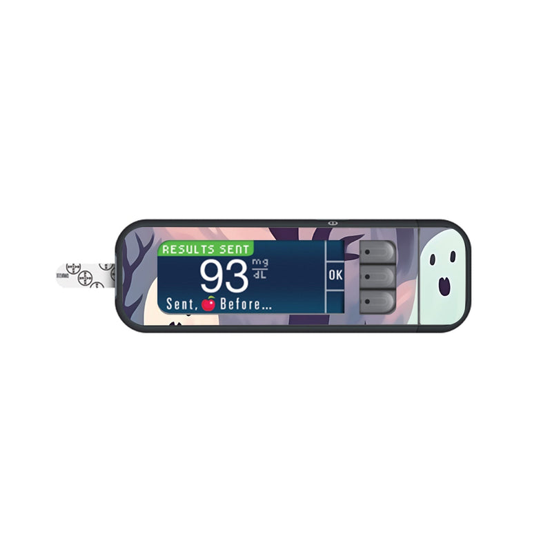 Peelz Wispy Ghosts for Bayer Contour Next Glucometer Peelz/Stickers