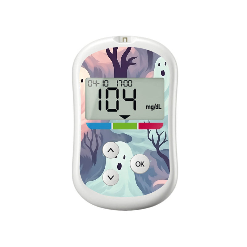 Peelz Wispy Ghosts for OneTouch Verio Flex Glucometer Peelz/Stickers