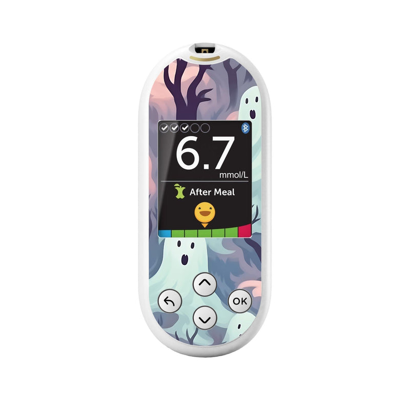 Peelz Wispy Ghosts for OneTouch Verio Reflect Glucometer Peelz/Stickers