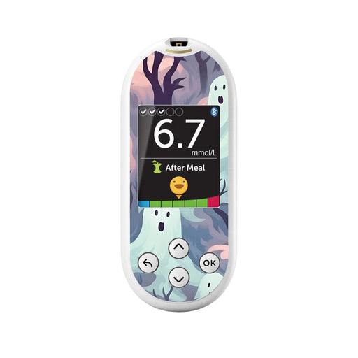 Peelz Wispy Ghosts for OneTouch Verio Reflect Glucometer Peelz/Stickers
