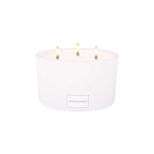 Aroma360 My Way 3-Wick Candle Candle White Smoke White
