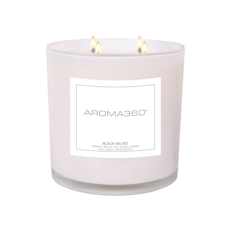 Aroma360 Black Velvet 4-Wick Candle Candle