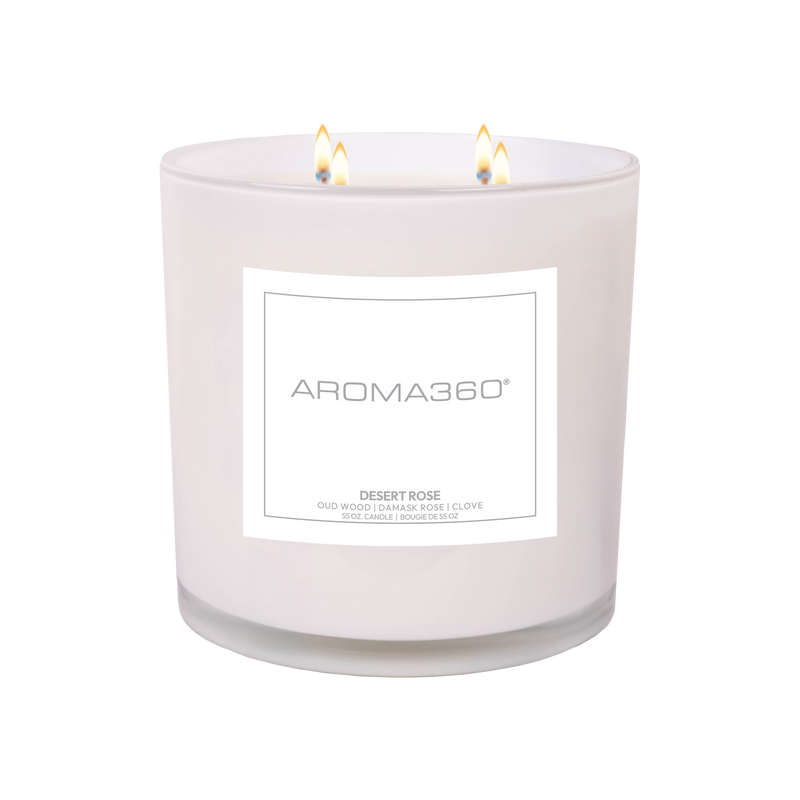 Aroma360 Desert Rose 4-Wick Candle Candle