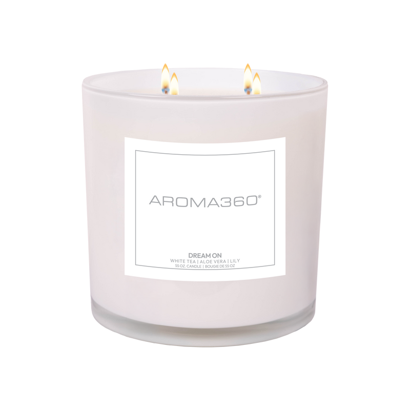Aroma360 Dream On 4-Wick Candle Candle White Smoke White