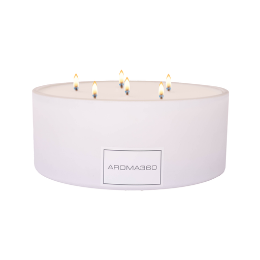 Aroma360 My Way 6-Wick Candle Candle Lavender White