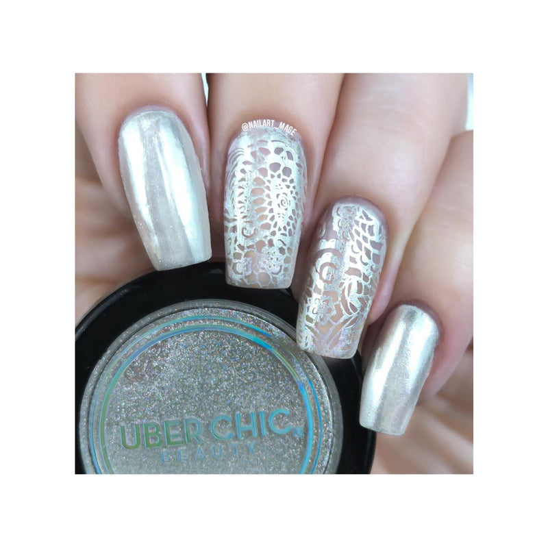 UberChic Beauty White Magic Chrome Powder