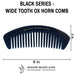 Wide Tooth Ox Horn Comb