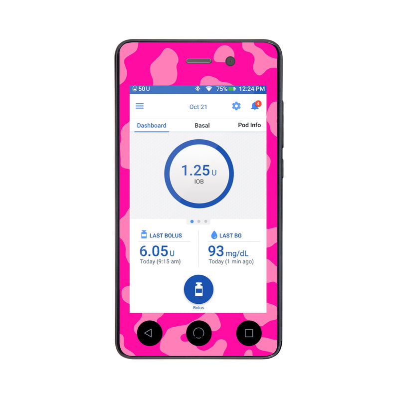 Peelz Wild Cat Sticker for Omnipod DASH® PDM – Pump Peelz Peelz/Stickers