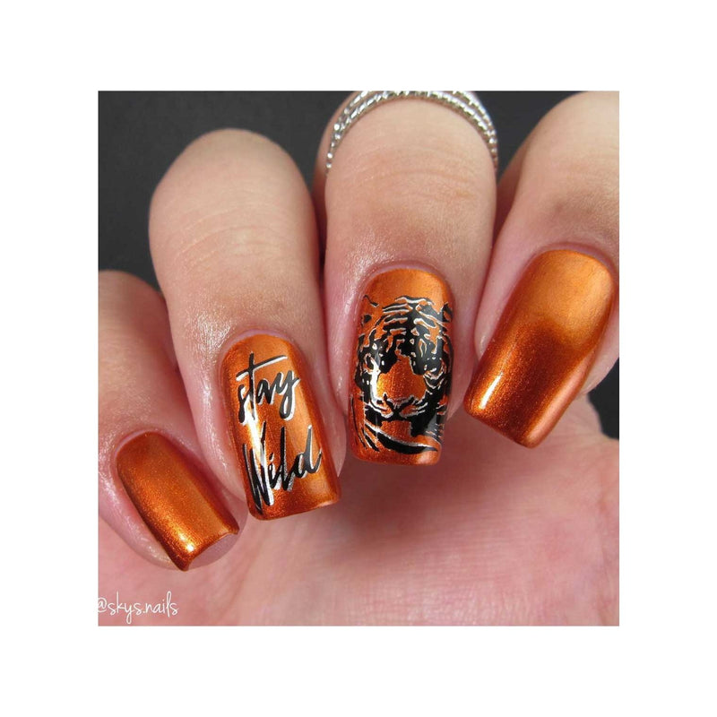 UberChic Beauty Wild & Fierce: Big Cats Stamping Plate