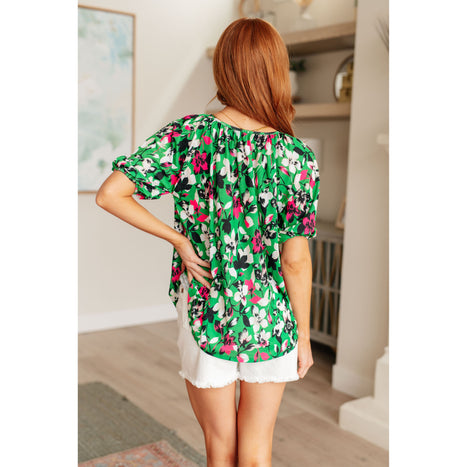 Wild and Bright Floral Top