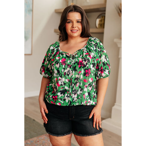 Wild and Bright Floral Top