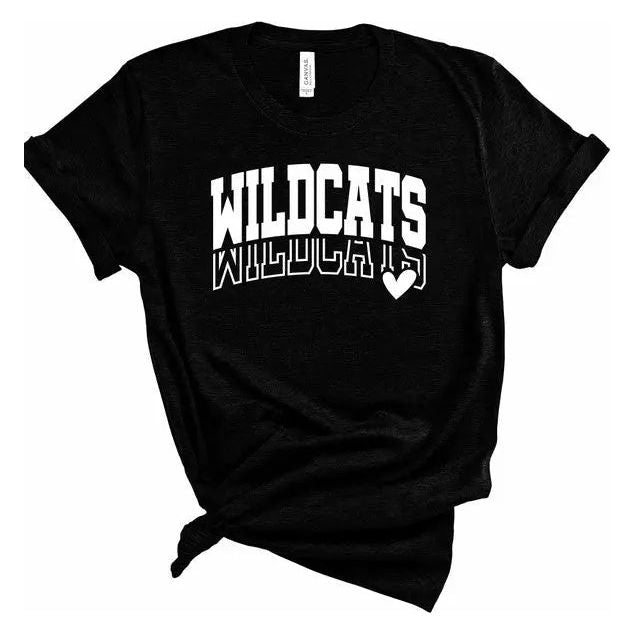 Wildcats Heart Softstyle Gameday Graphic Tee