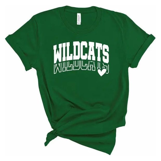 Wildcats Heart Softstyle Gameday Graphic Tee