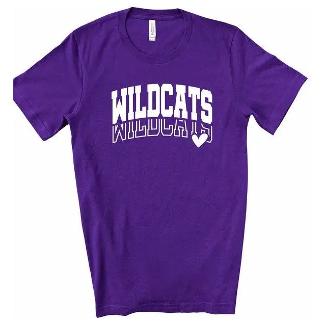 Wildcats Heart Softstyle Gameday Graphic Tee