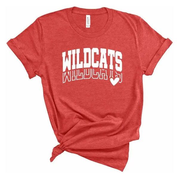 Wildcats Heart Softstyle Gameday Graphic Tee