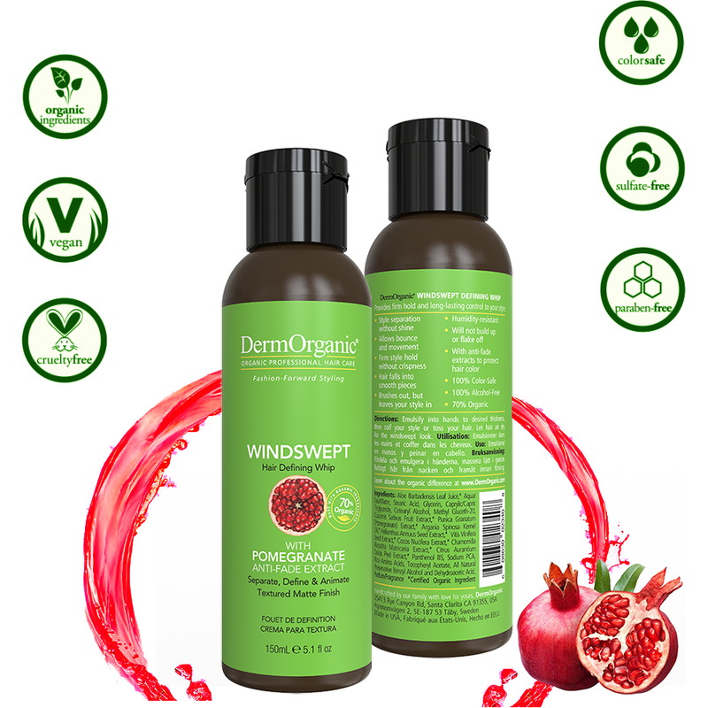 DermOrganic Official Shop Windswept Hair Defining Whip Styling