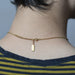 The Bullish Store - Wine Slut Cutout Stainless Steel Drop Bar Necklace