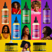 Locsanity Wini by Locsanity Loose Natural Haircare Bundle for Healthy, Moisturized Hair - Pomade, Growth Oil, Jamaican Castor oil, Coconut Oil, Jojoba Oil, Argan Oil Loose Natural