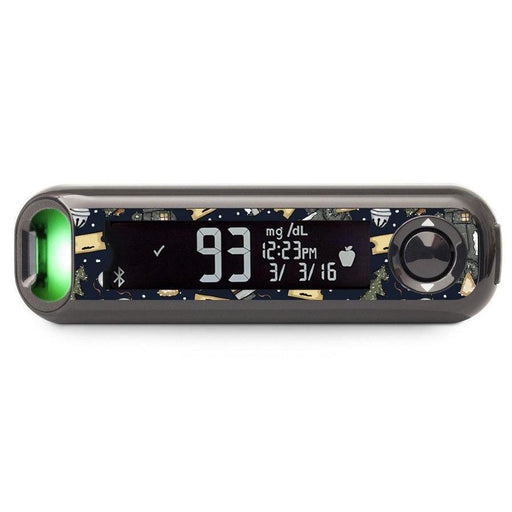 Peelz Winter Express Bayer Contour© Next One Glucometer Peelz/Stickers