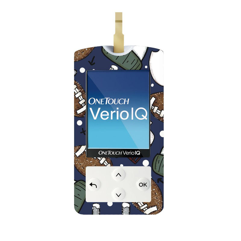 Peelz Winter Football for OneTouch Verio IQ Glucometer Peelz/Stickers