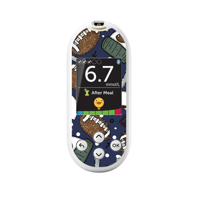 Peelz Winter Football for OneTouch Verio Reflect Glucometer Peelz/Stickers