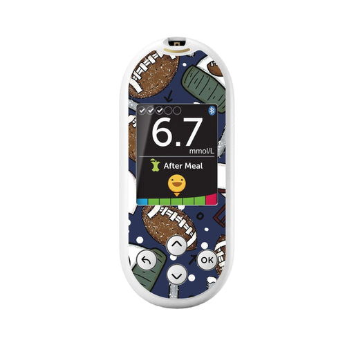 Peelz Winter Football for OneTouch Verio Reflect Glucometer Peelz/Stickers