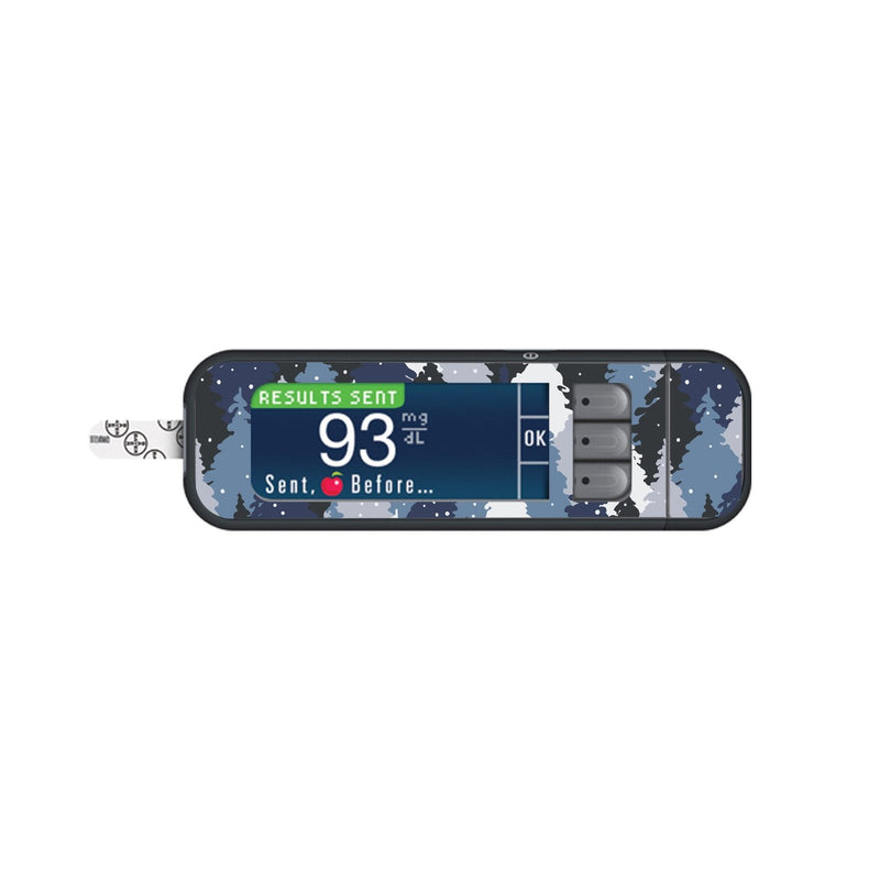Peelz Winter Forest Sticker for Bayer Contour Next Glucometer Peelz/Stickers