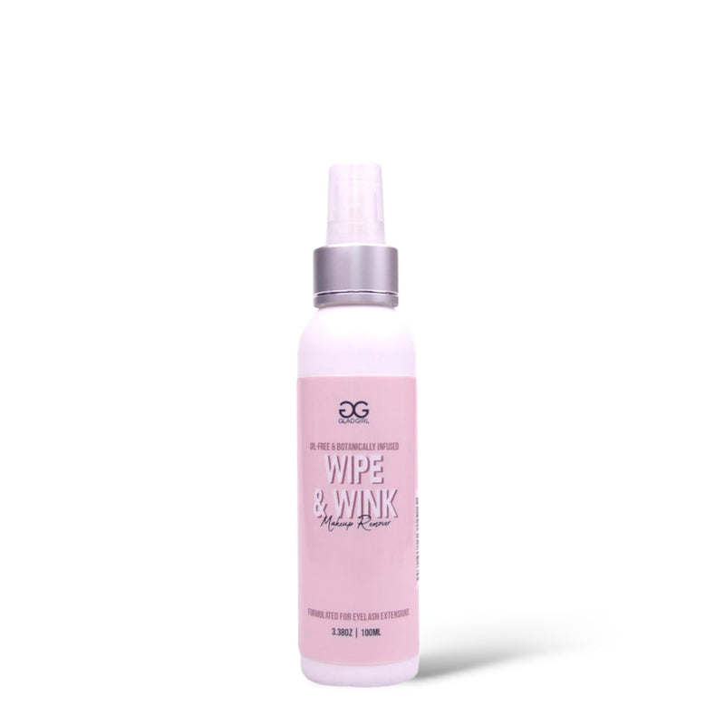 GladGirl Wipe and Wink - Makeup Remover Formulated for Eyelash Extensions