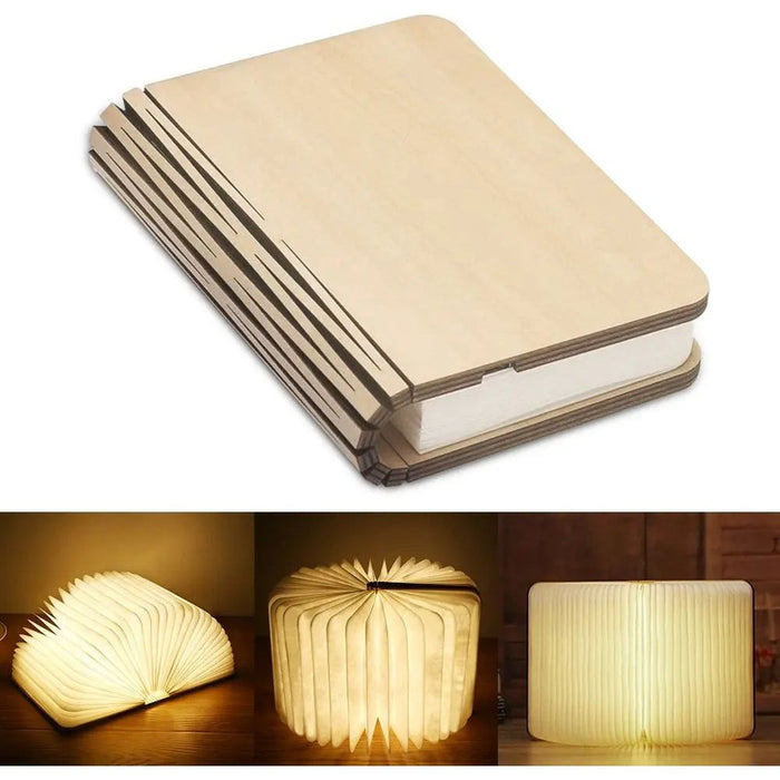 Wooden book 360 Degree Night Light Lamp