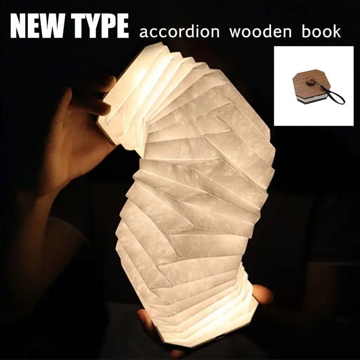 Wooden book 360 Degree Night Light Lamp