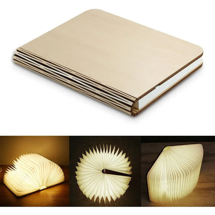 Wooden book 360 Degree Night Light Lamp