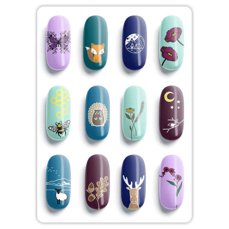 UberChic Beauty Woodland Chic-02 Stamping Plate