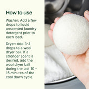 Plant Therapy Wool Dryer Balls 6 Pack and Sparkling Laundry Blend 3 Pack Household