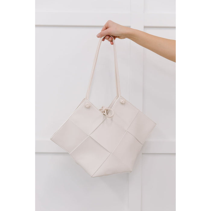 Woven Tote in White