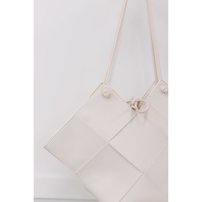 Woven Tote in White