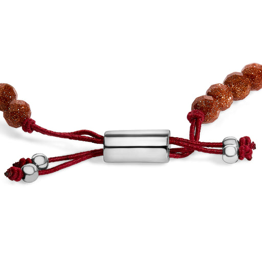 Bids.com Sterling Silver Sand Bead Station Bracelet Bolo Bracelets