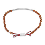 Bids.com Sterling Silver Sand Bead Station Bracelet Bolo Bracelets