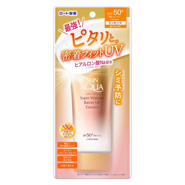 AsiaBeautyMall Rohto Skin Aqua Super Moisture Barrier UV Essence SPF 50+ PA++++ Sunscreen