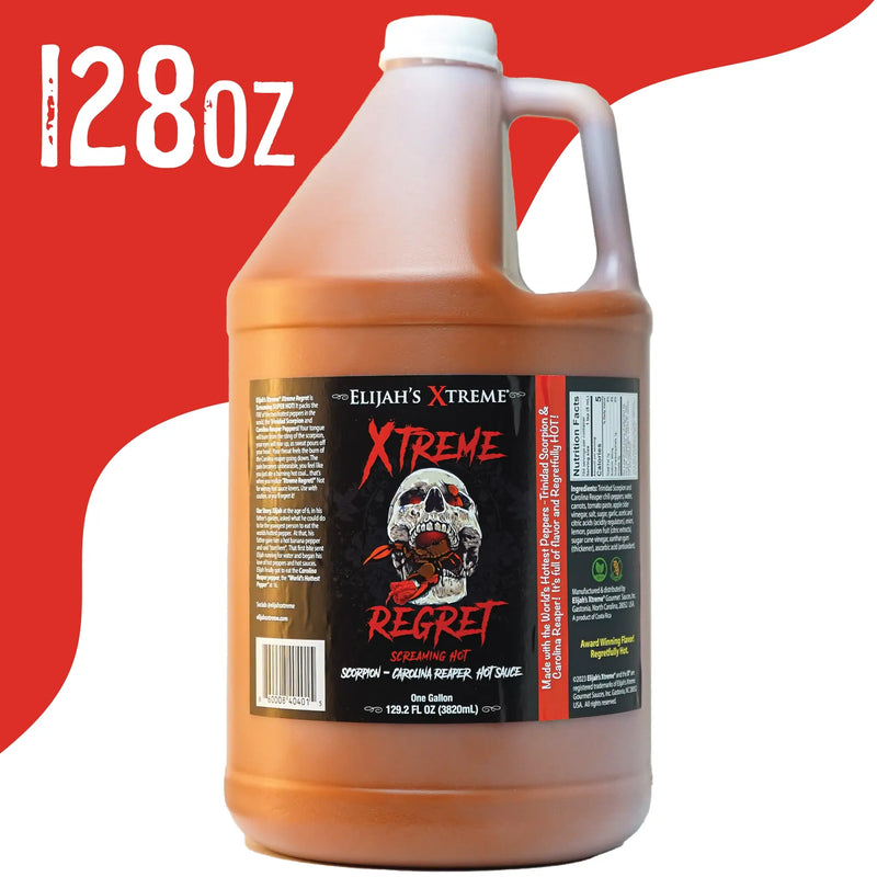 Elijah's Xtreme Xtreme Regret Hot Sauce Gallon (128oz) Hot Sauce