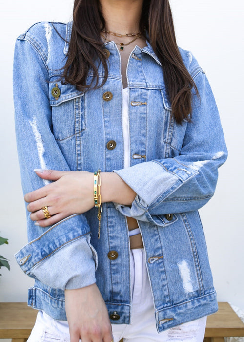 Denim Not Your Boyfriends Jean Jacket by Anna-Kaci