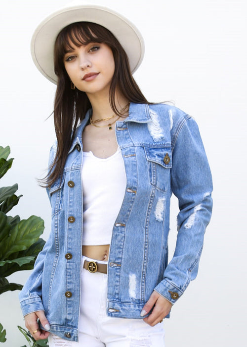 Denim Not Your Boyfriends Jean Jacket by Anna-Kaci