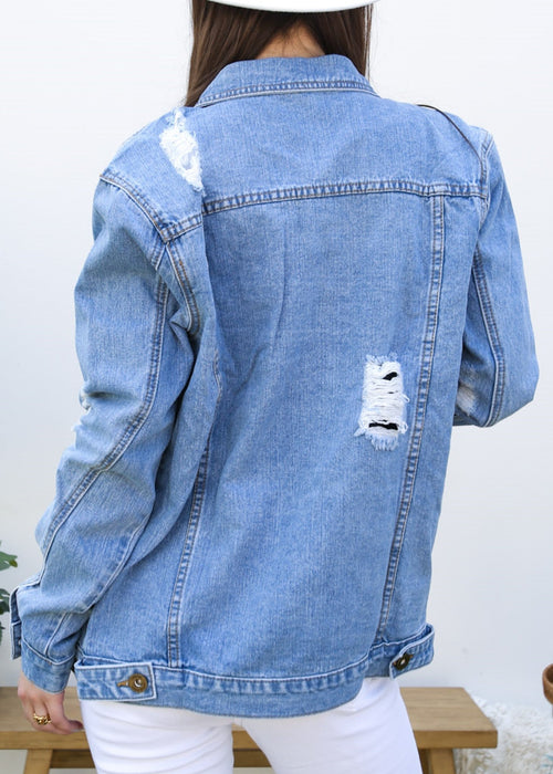 Denim Not Your Boyfriends Jean Jacket by Anna-Kaci