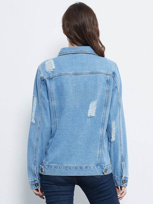 Denim Not Your Boyfriends Jean Jacket by Anna-Kaci